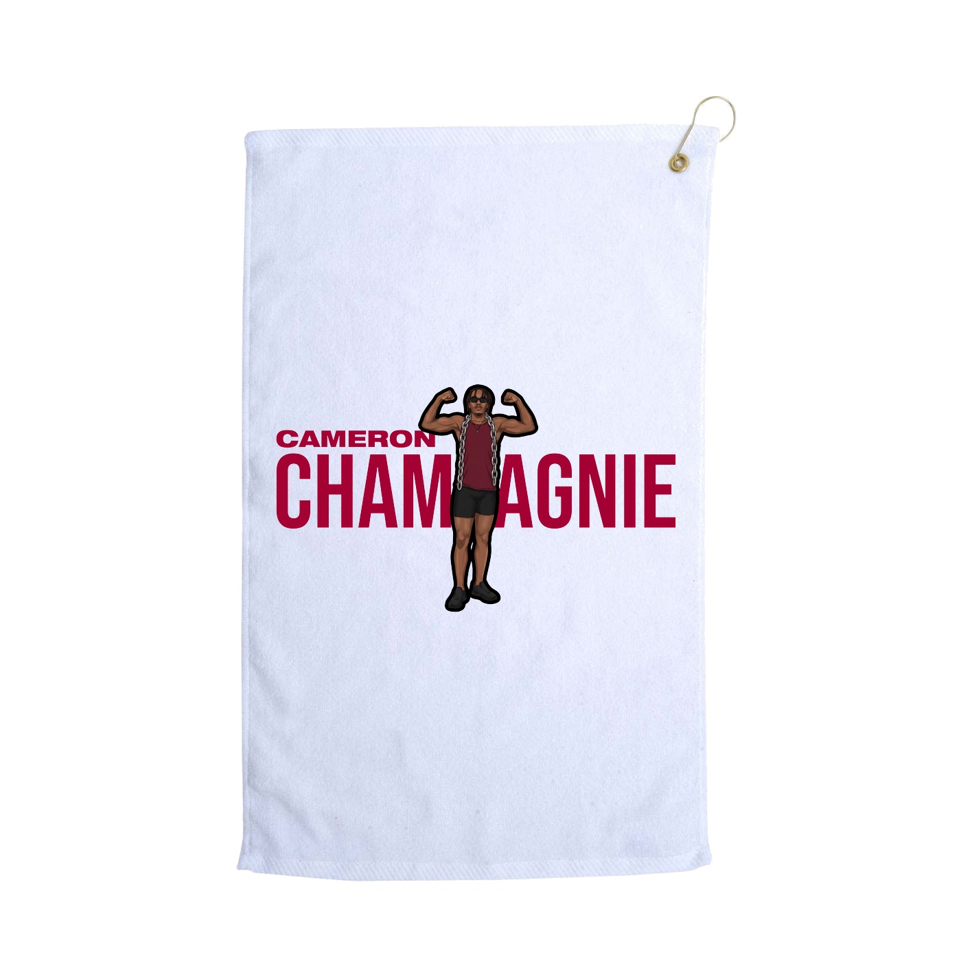 Golf Towel — Player Name in White