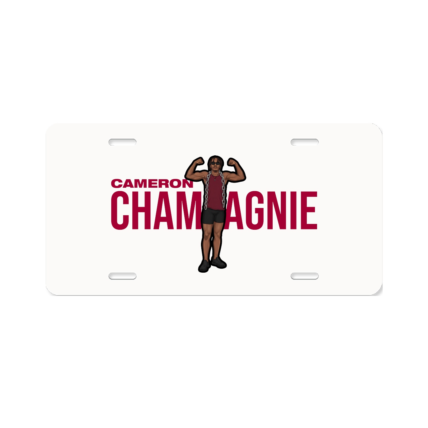 License Plate — Player Name in Classic