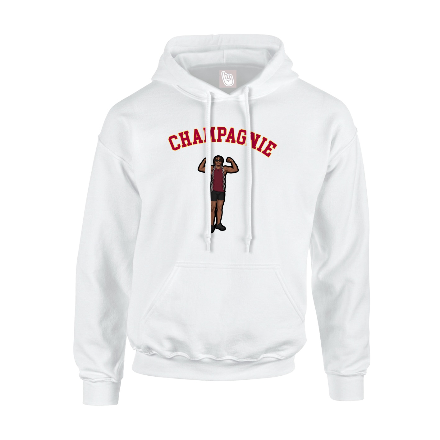 Youth Hoodie — Shirsey Arch in White