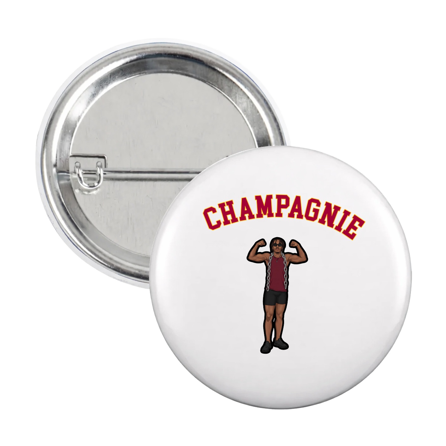 Game Day Button — Shirsey Arch in White