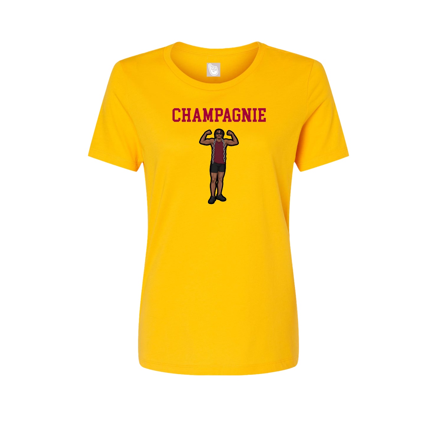 Fitted Women's Tee — Shirsey in Gold
