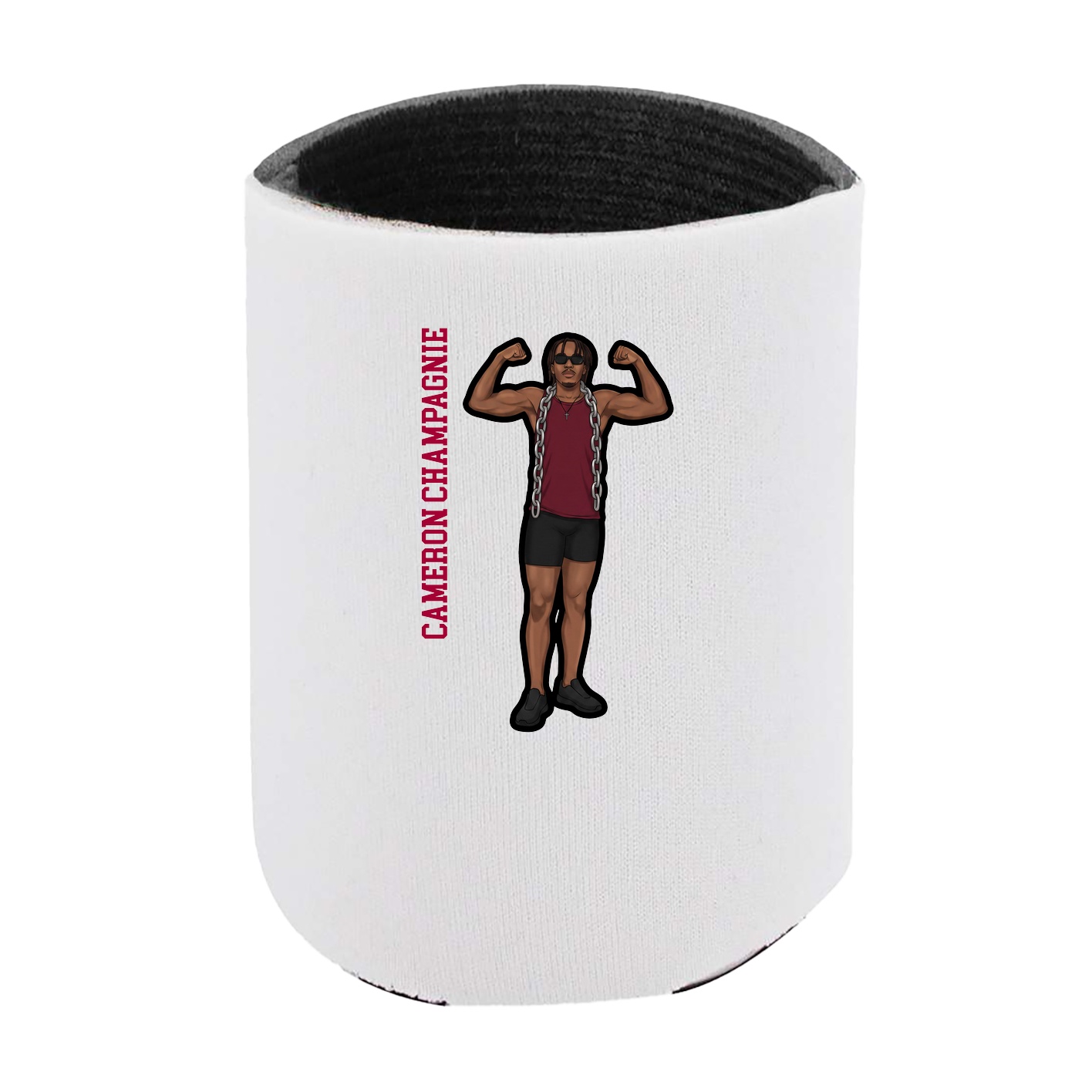 Can Holder — Name Vertical in White