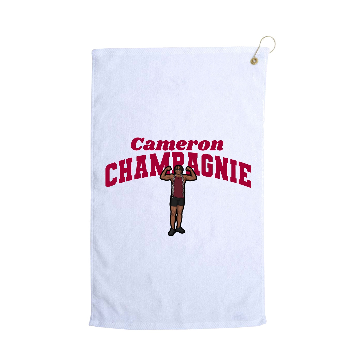 Golf Towel — Signature Arch in White
