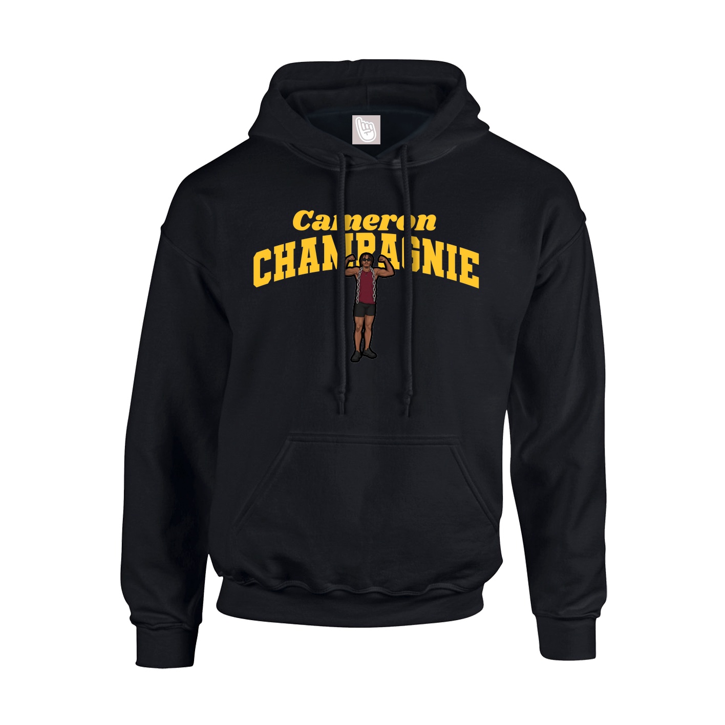 Youth Hoodie — Signature Arch in Black