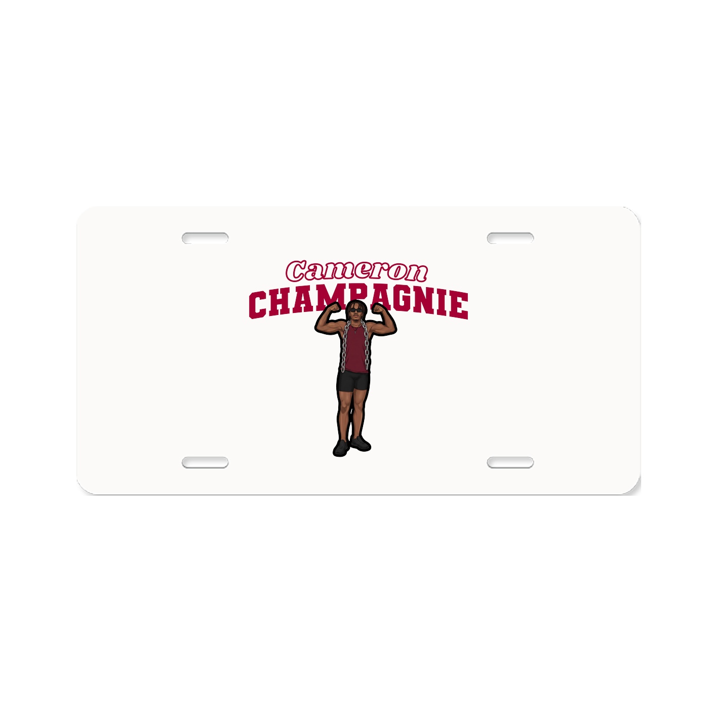 License Plate — Name Arch in Classic