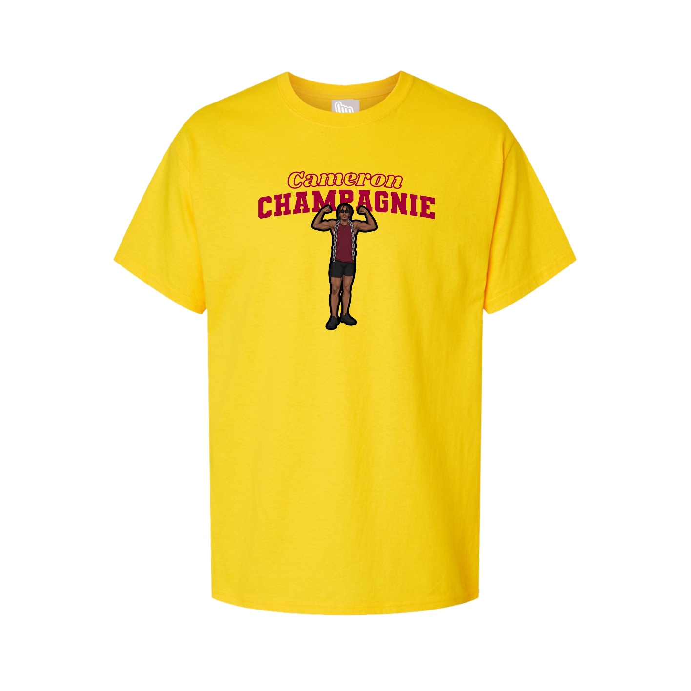 Youth Tee — Name Arch in Gold