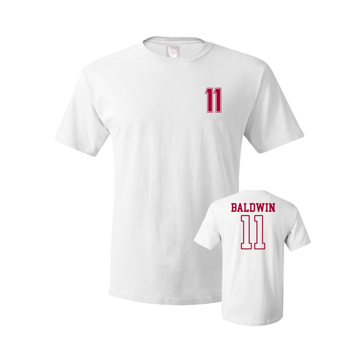Youth Tee — Chest Back in White