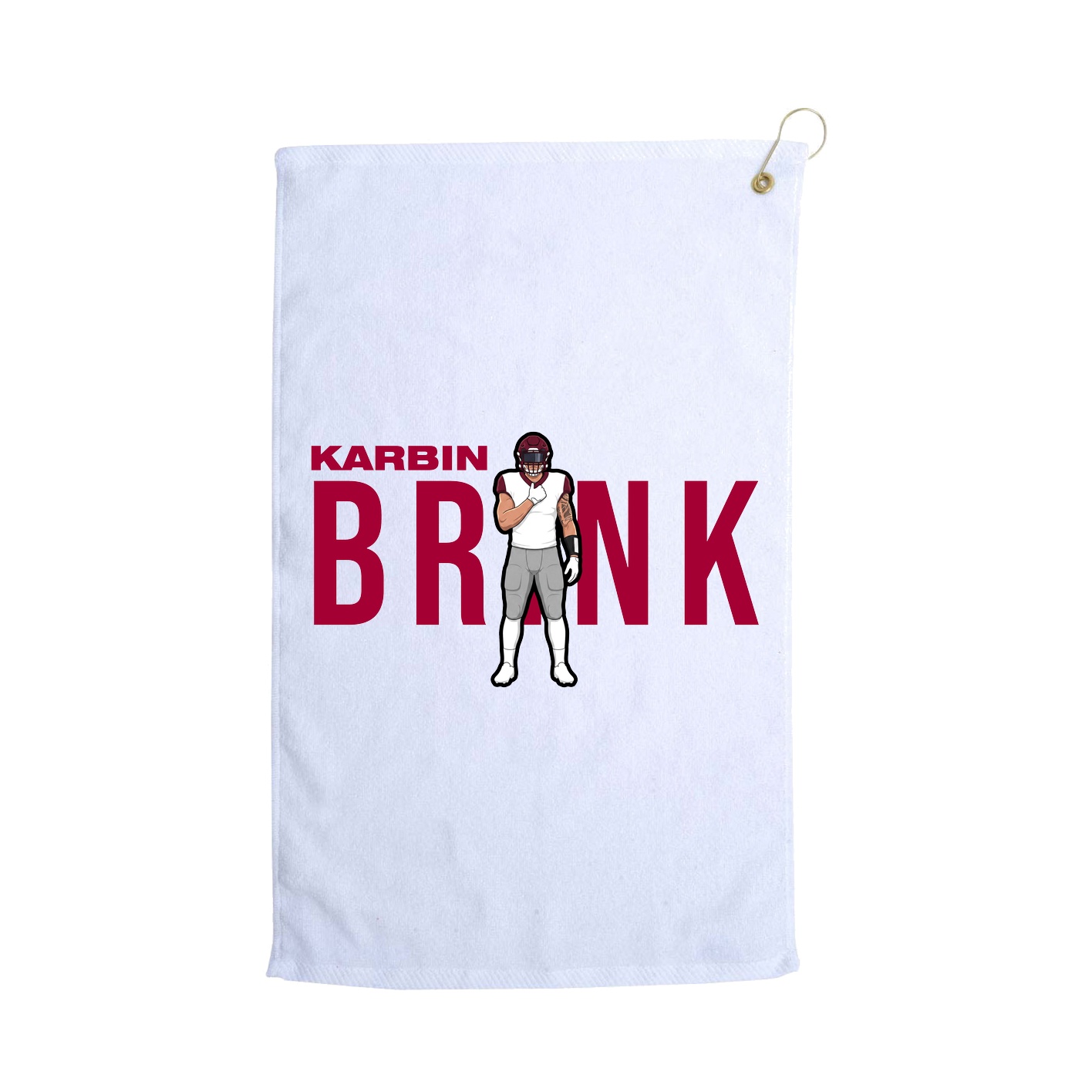 Golf Towel — Player Name in White