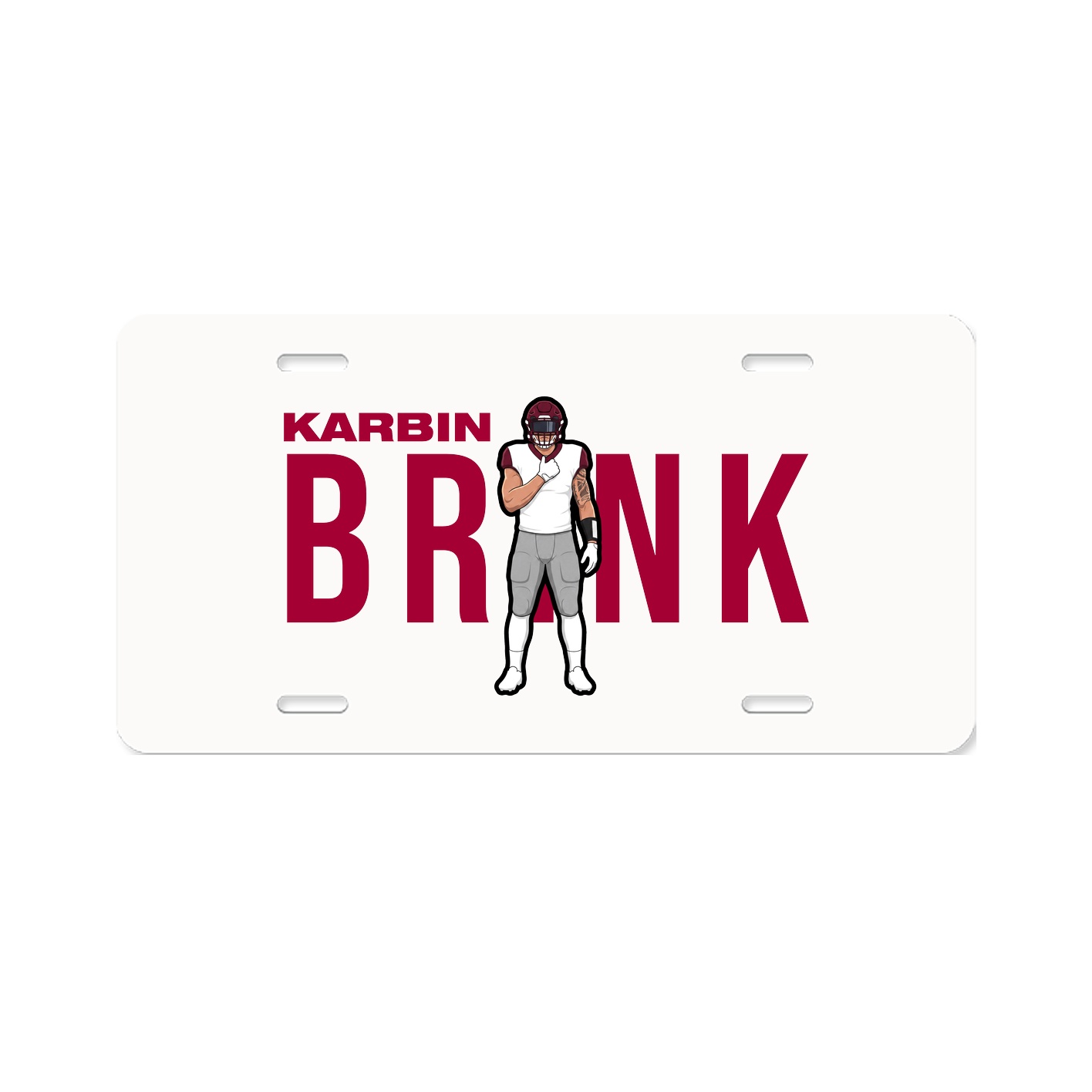 License Plate — Player Name in Classic