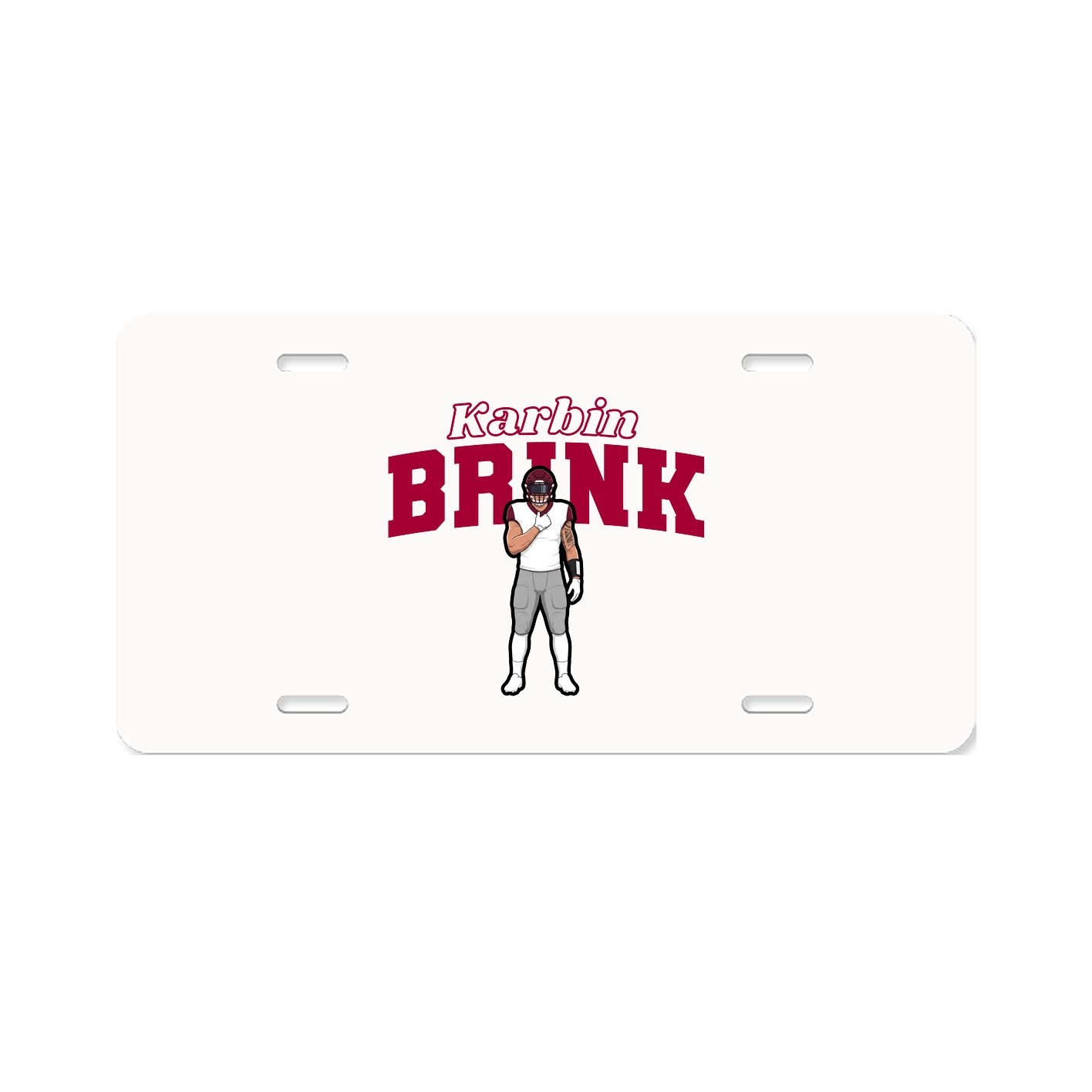 License Plate — Name Arch in Classic