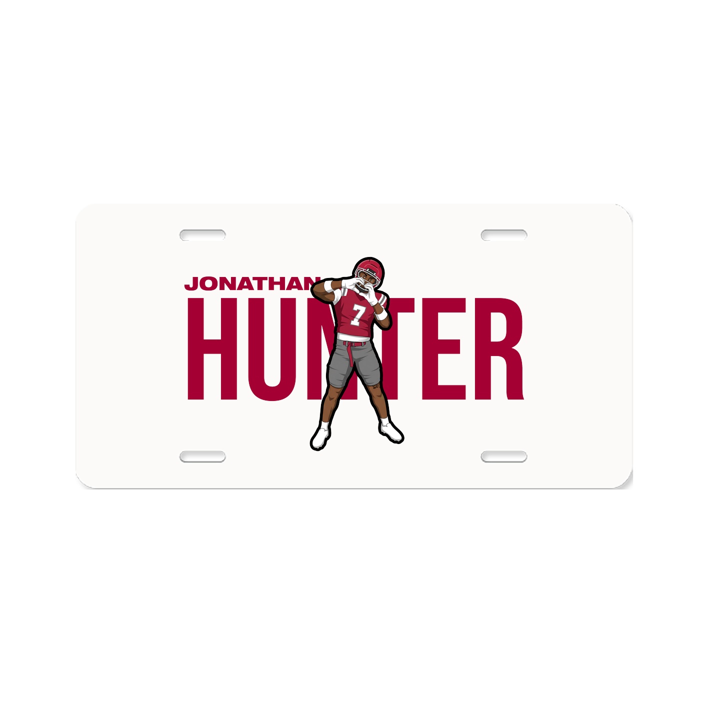 License Plate — Player Name in Classic