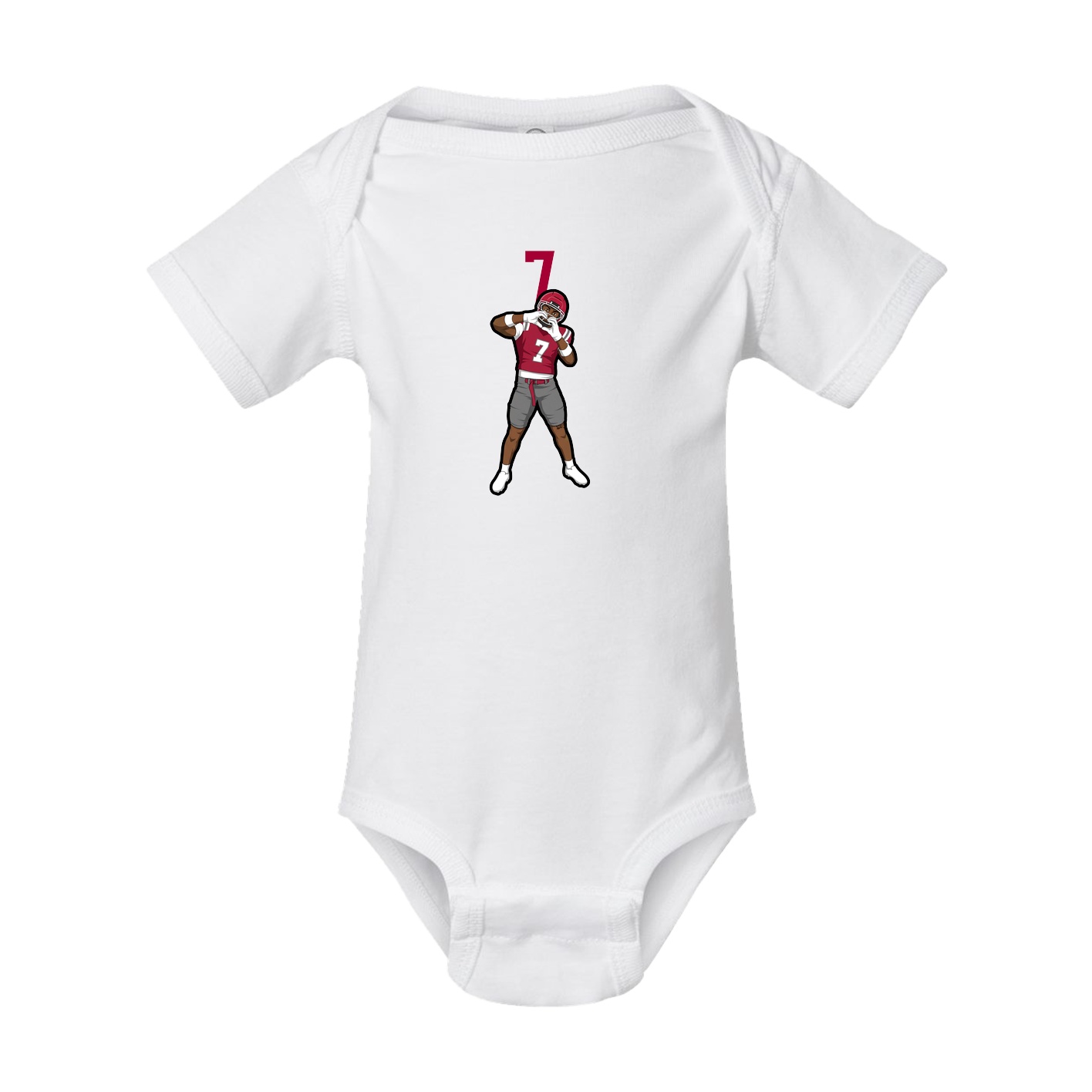Baby Onesie — Number Top in White