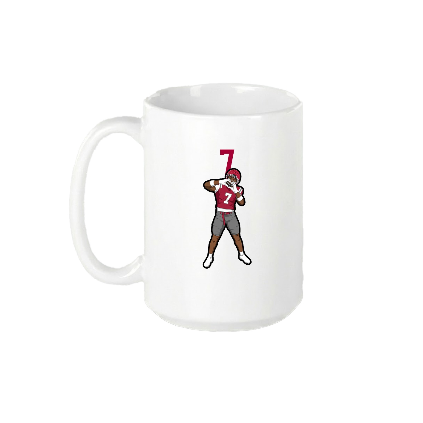 15oz Coffee Mug — Number Top in White