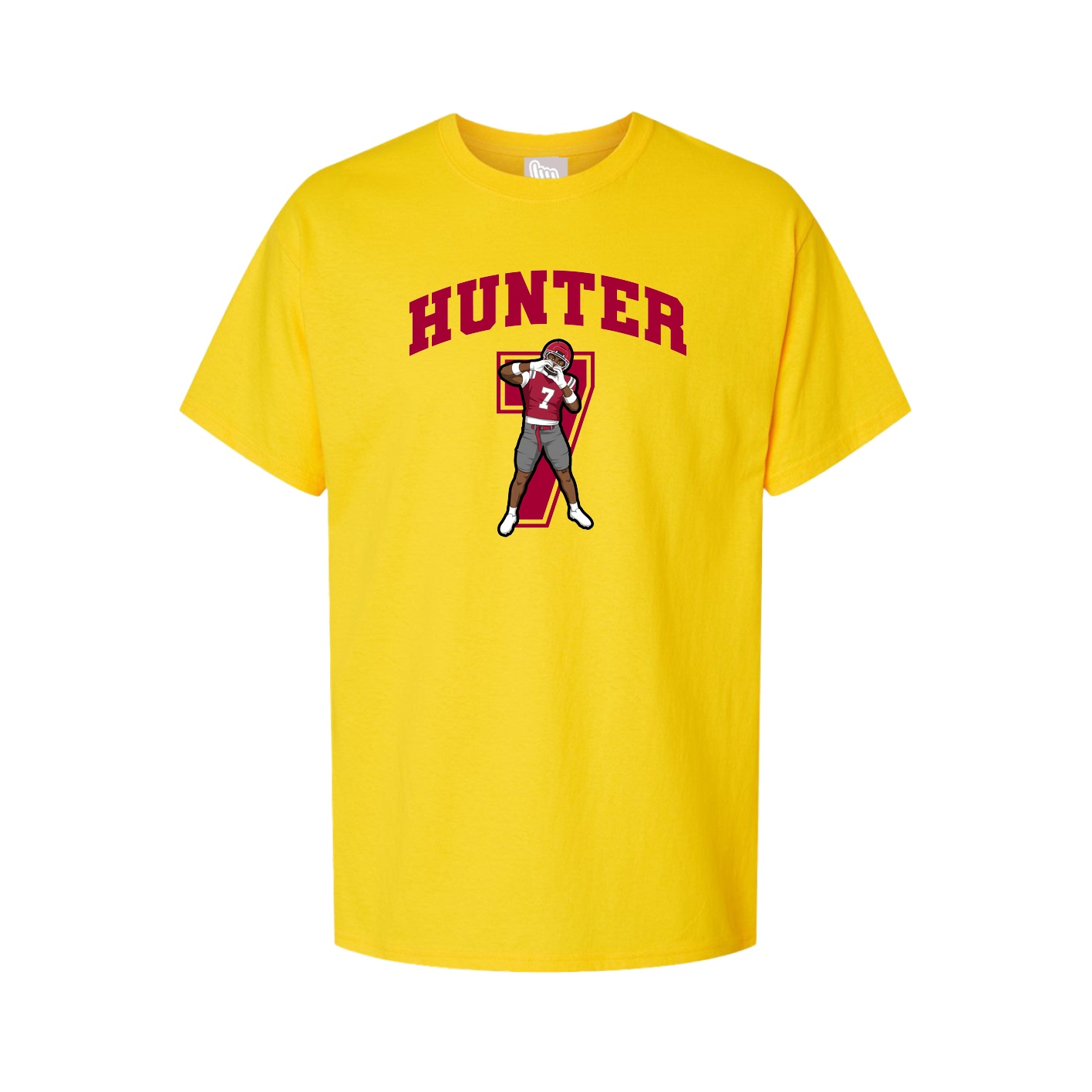 Youth Tee — Number in Gold