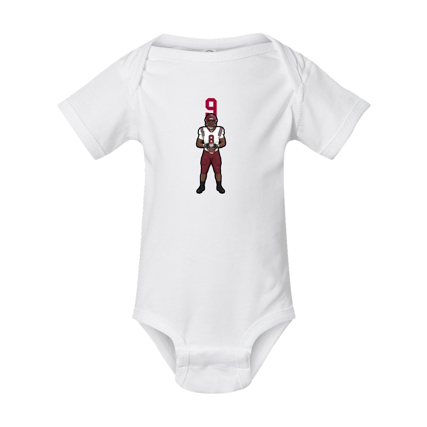 Baby Onesie — Number Top in White