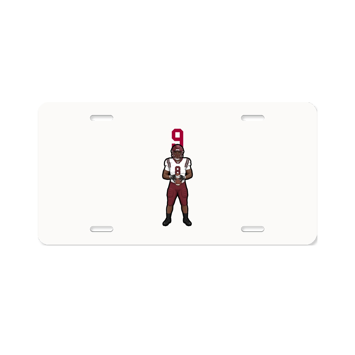 License Plate — Number Top in Classic