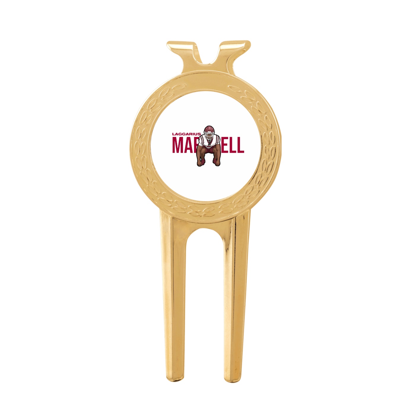 Divot Tool with Ball Marker — Player Name in Classic