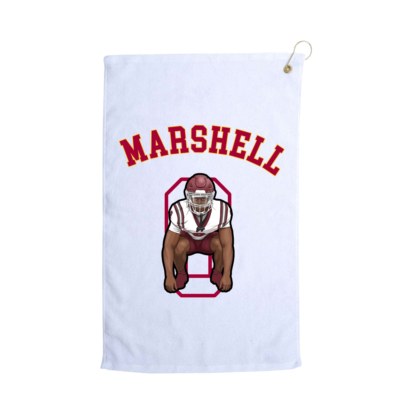 Golf Towel — Shirsey Arch in White