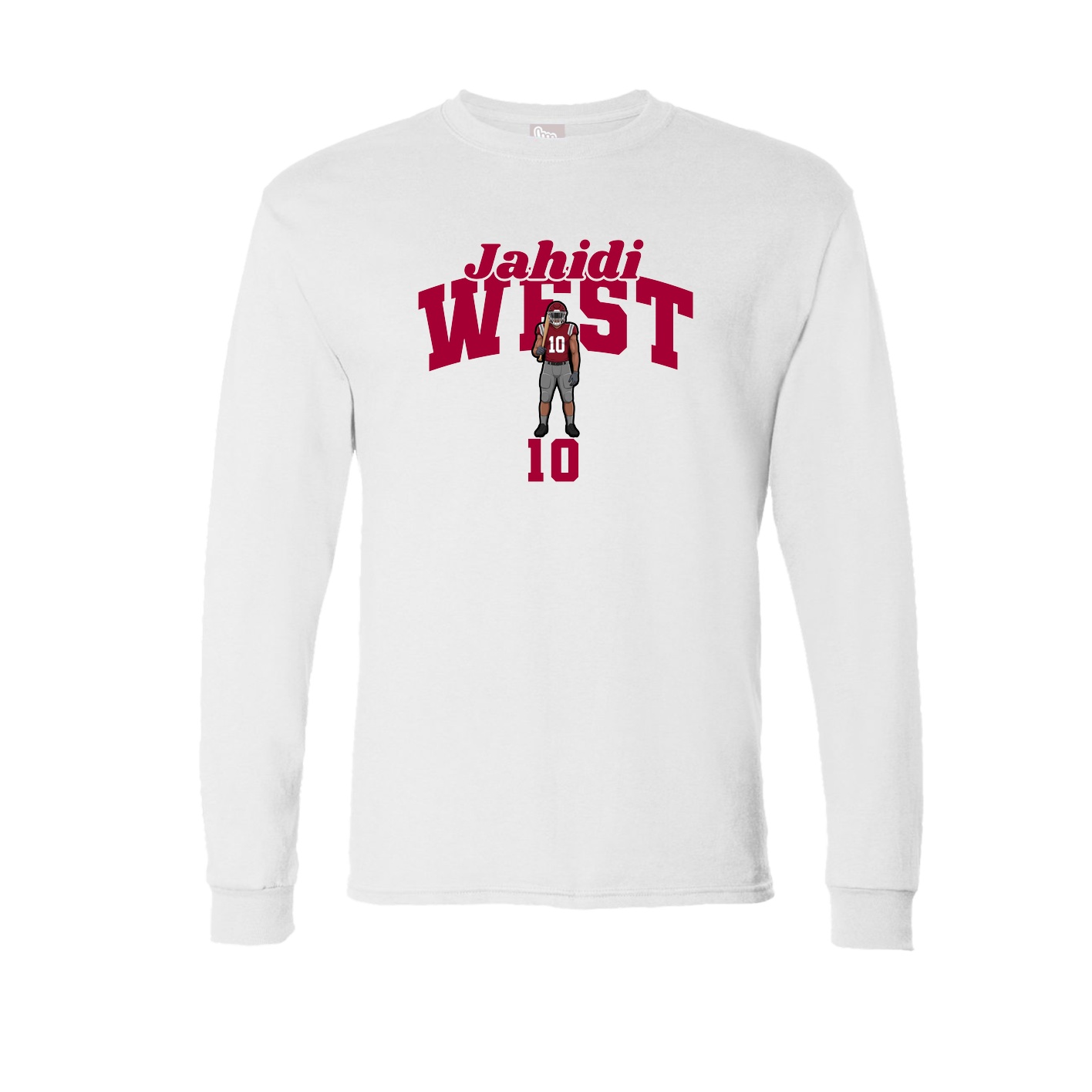 Long Sleeve Tee — Signature Arch in White
