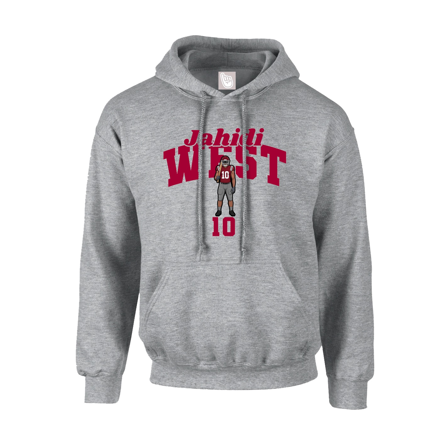 Hoodie — Signature Arch in Grey