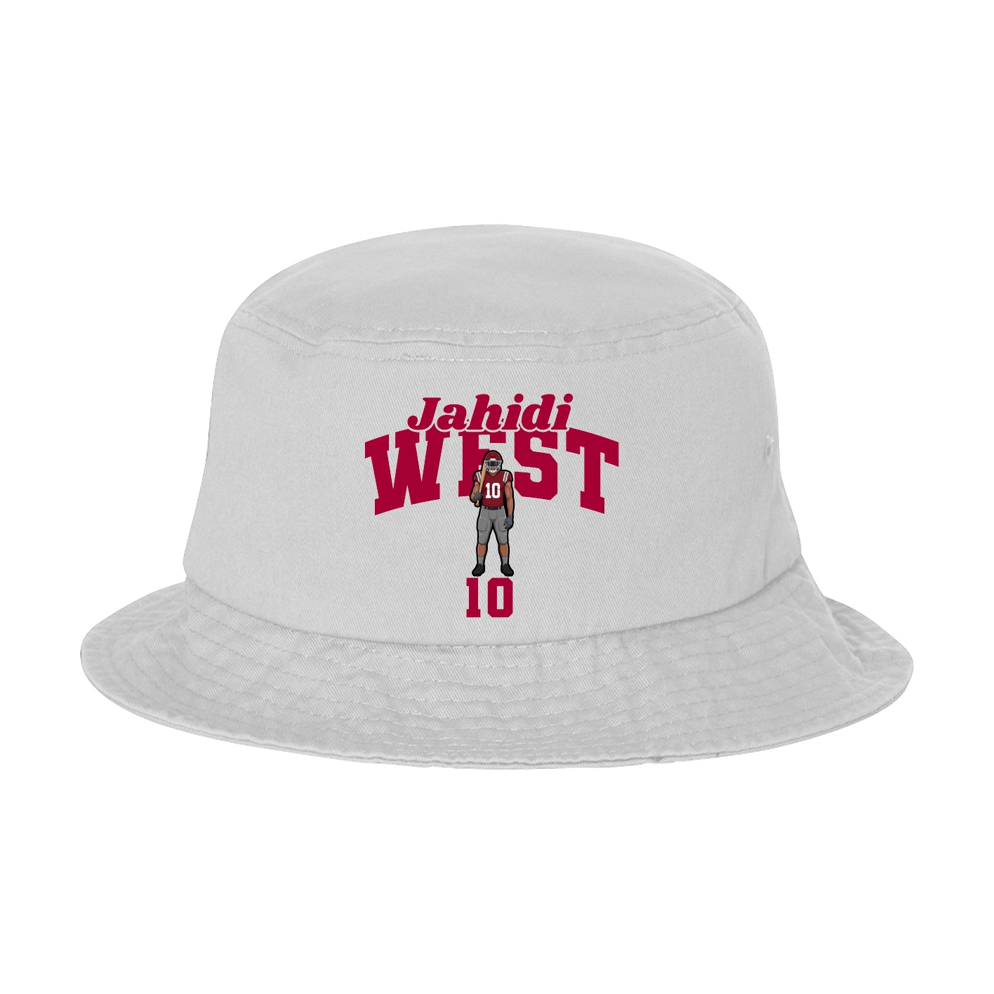 Bucket Cap — Signature Arch in White