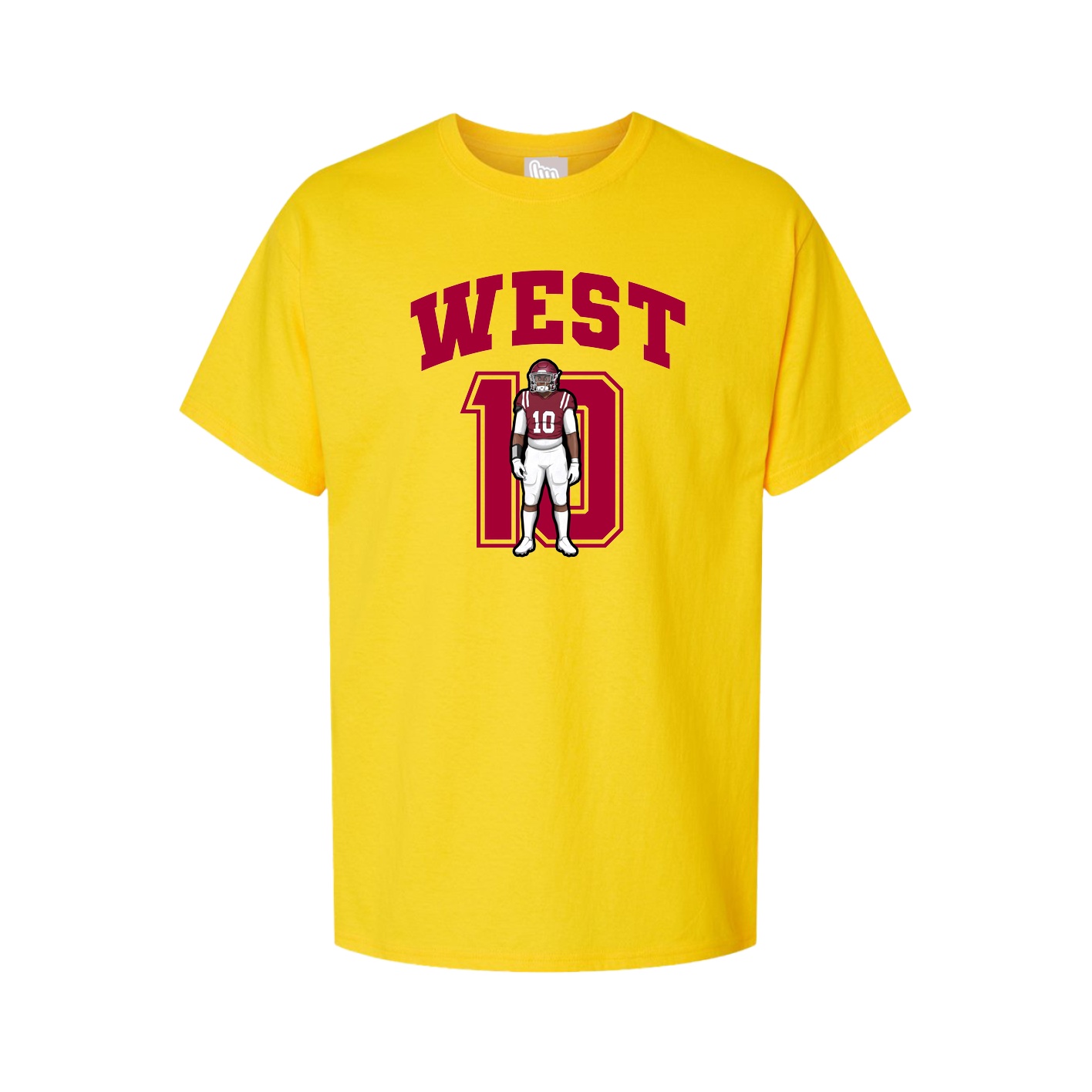 Youth Tee — Number in Gold
