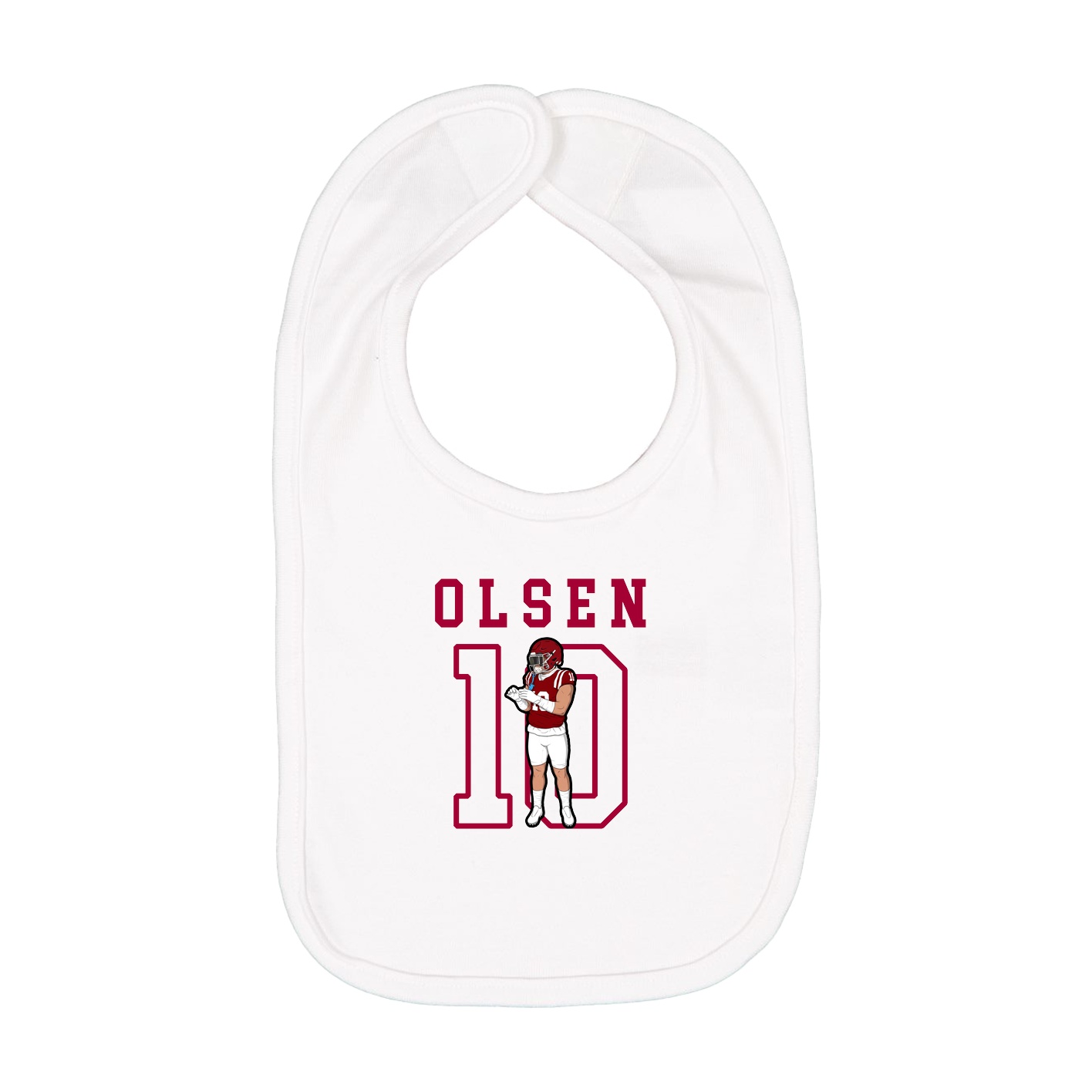 Infant Bib — Shirsey in White