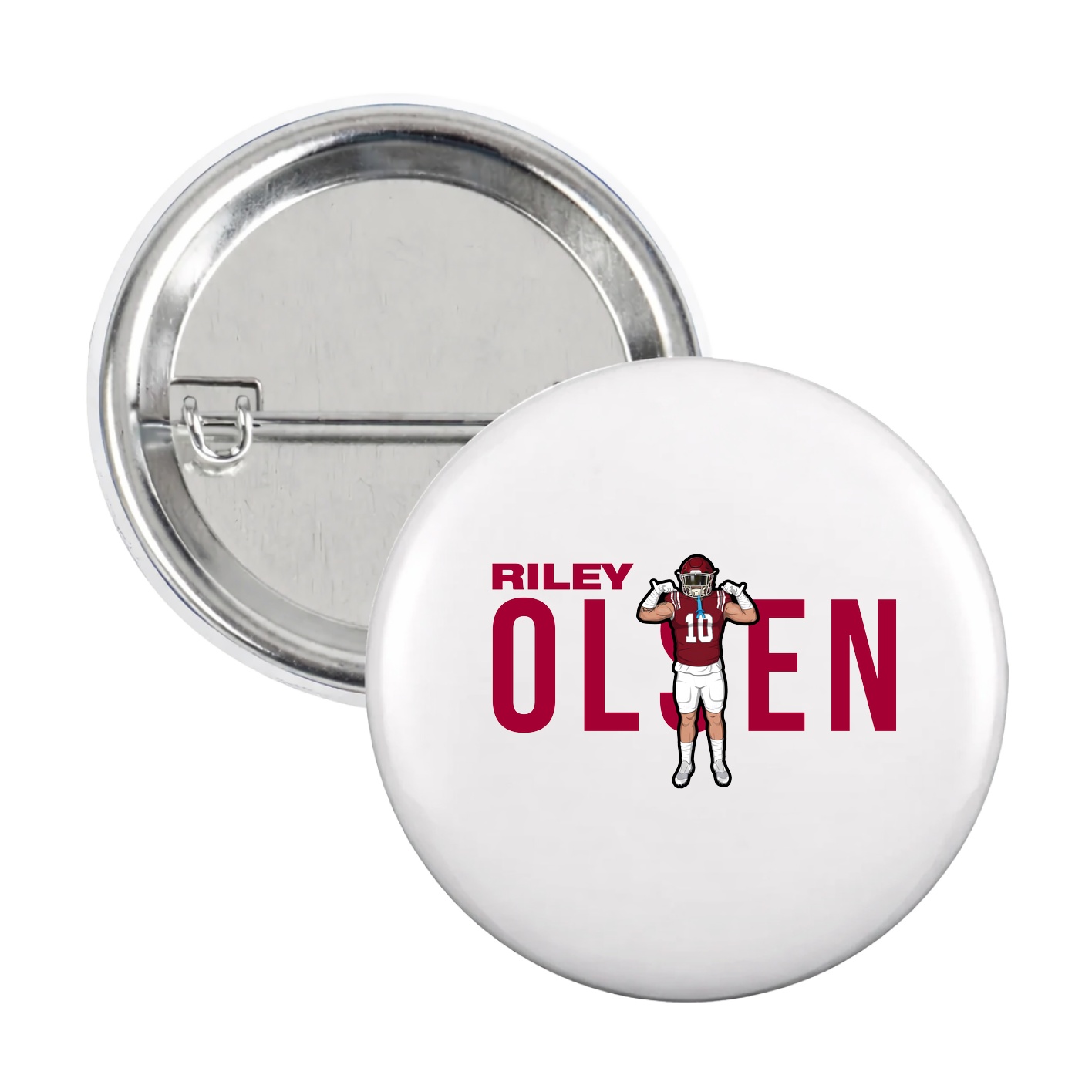 Game Day Button — Player Name in White