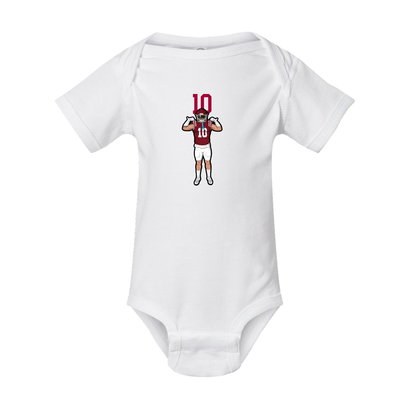 Baby Onesie — Number Top in White