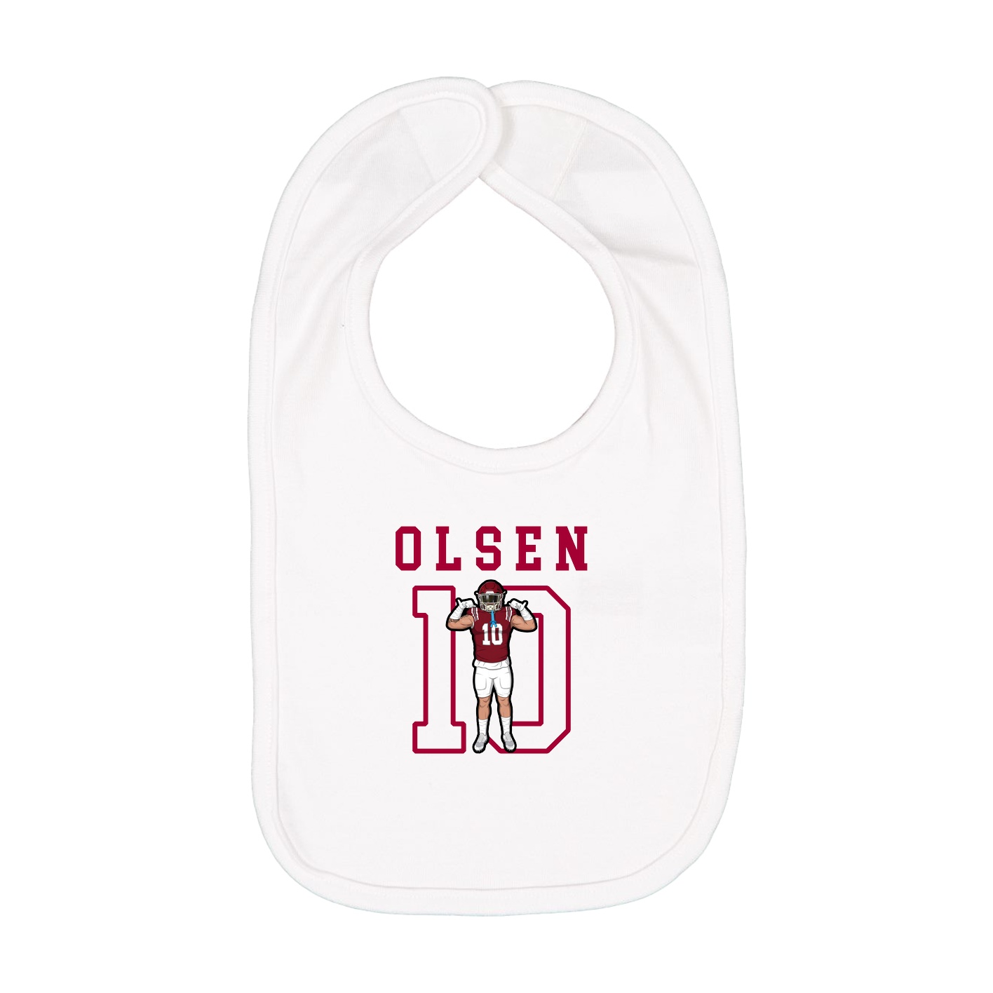 Infant Bib — Shirsey in White