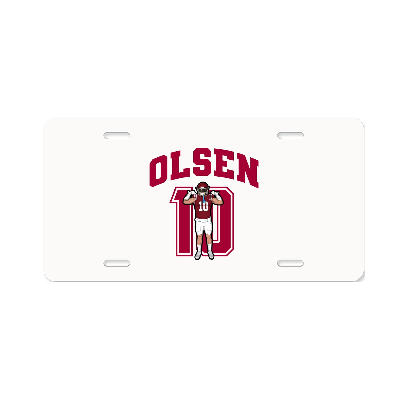 License Plate — Number in Classic