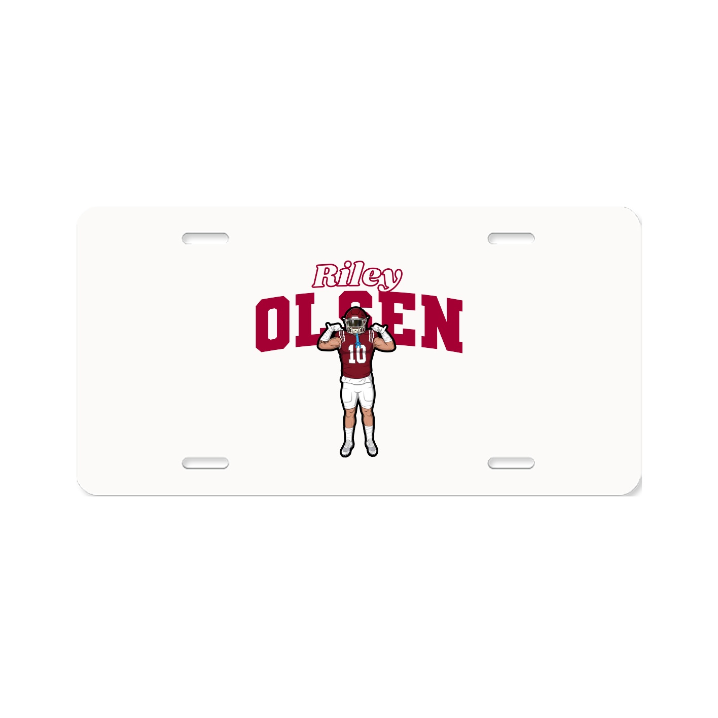 License Plate — Name Arch in Classic