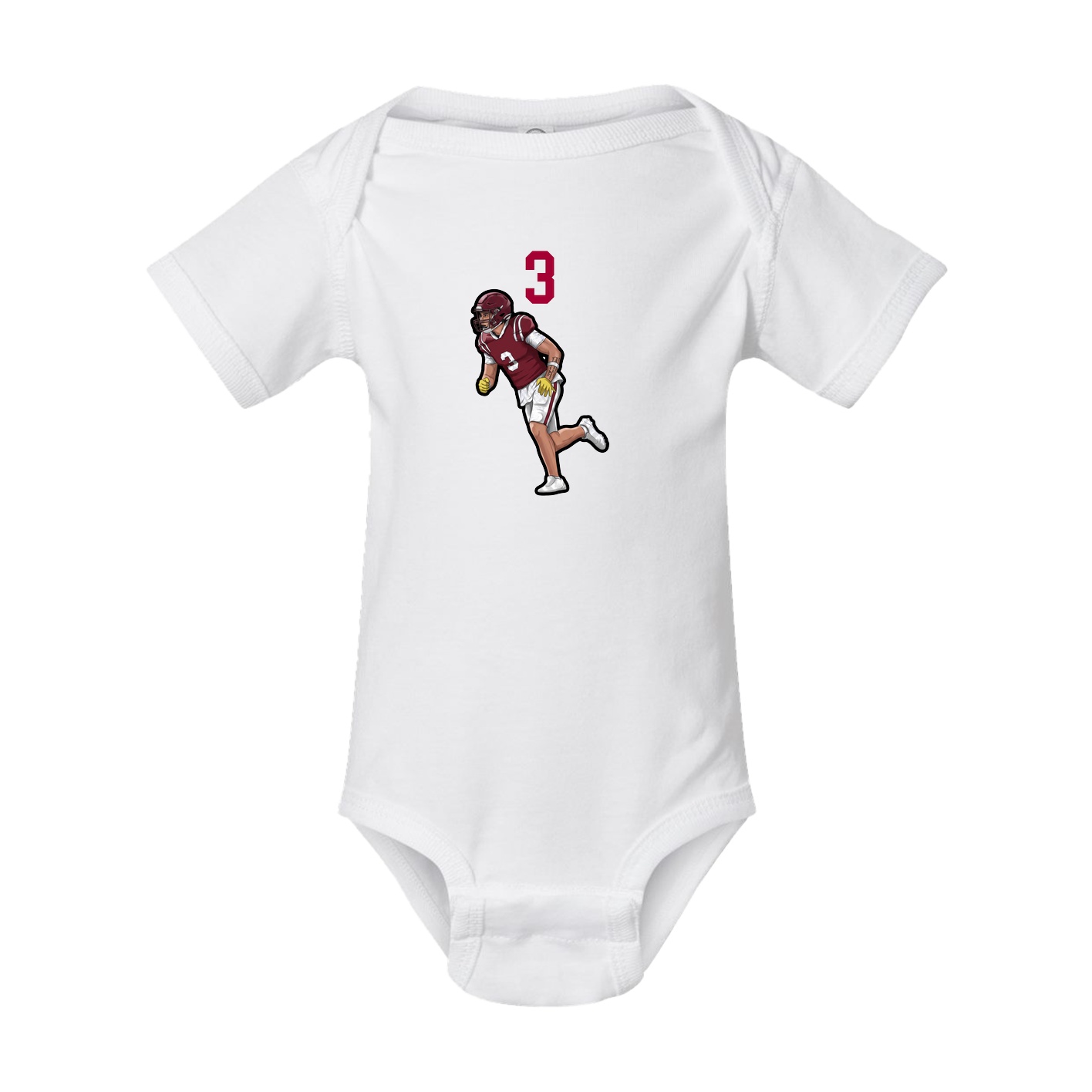 Baby Onesie — Number Top in White