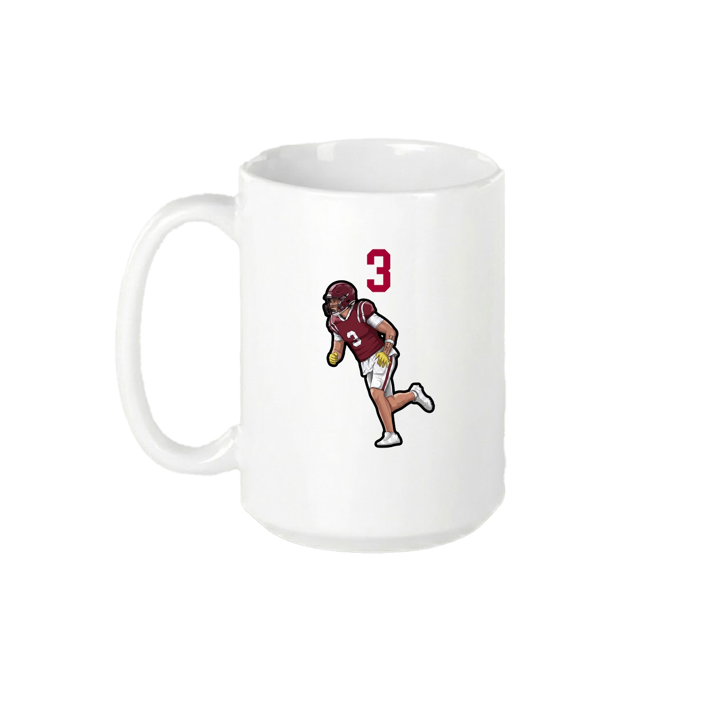 15oz Coffee Mug — Number Top in White
