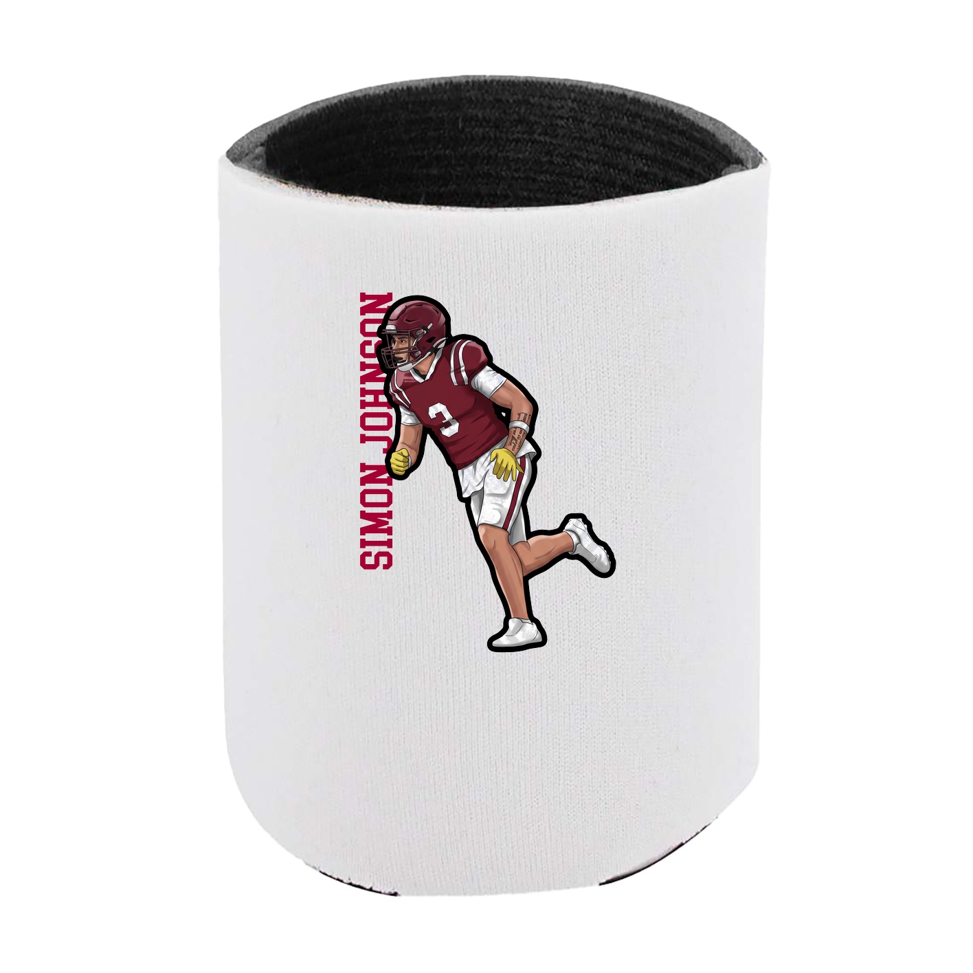 Can Holder — Name Vertical in White