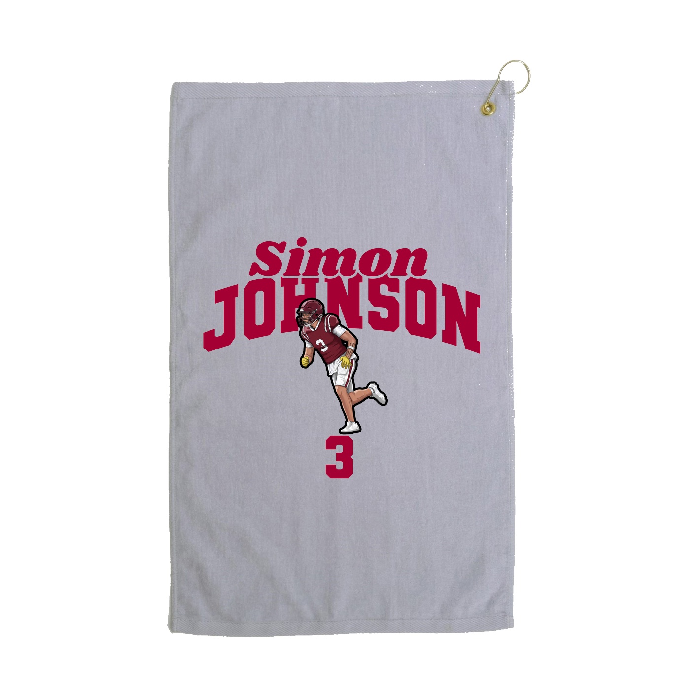 Golf Towel — Signature Arch in Grey