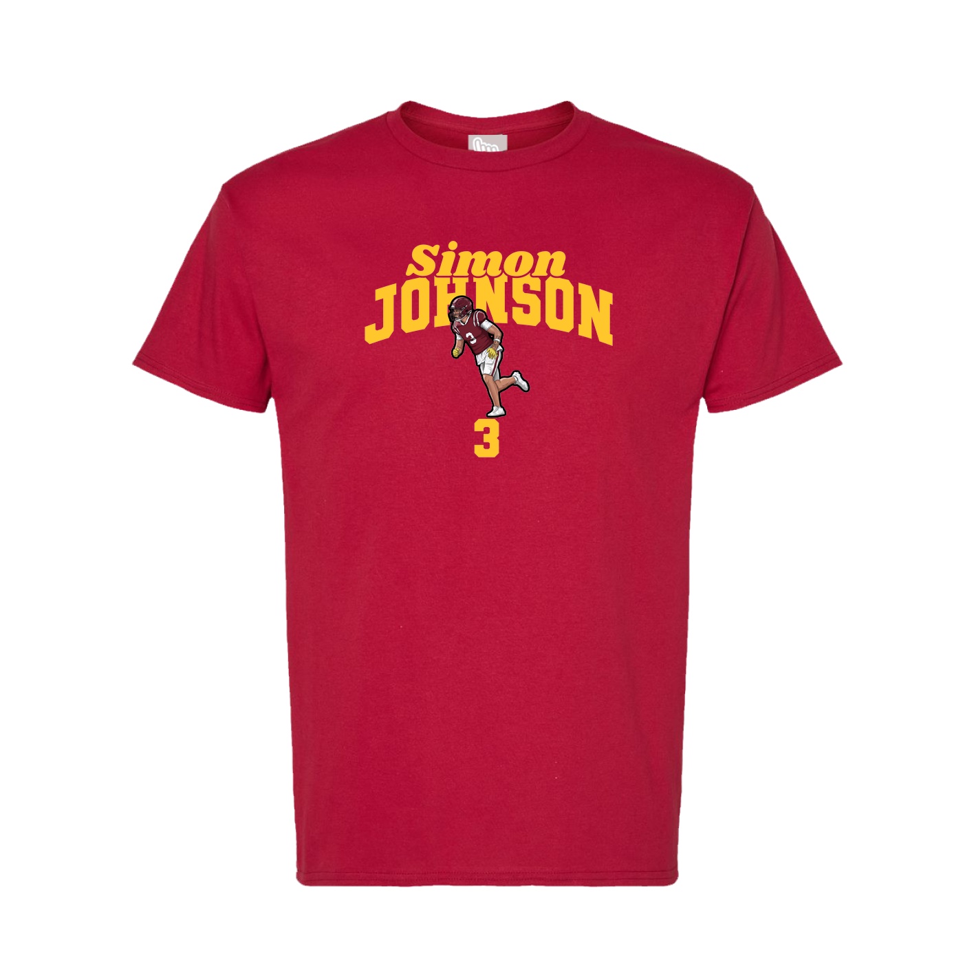 Tee — Signature Arch in Crimson