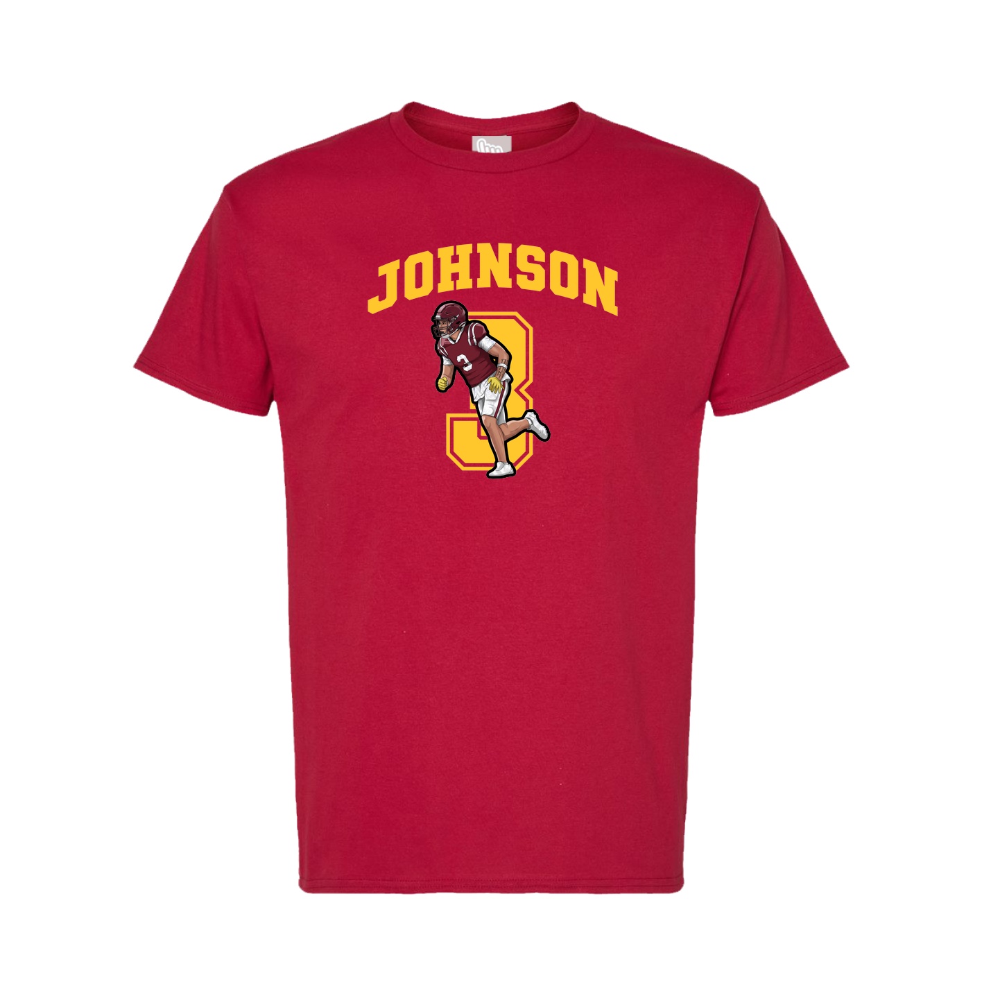 Tee — Number in Crimson