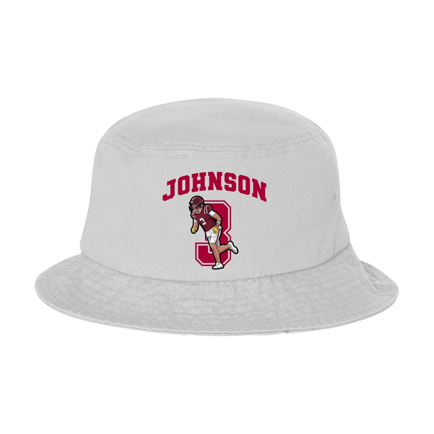 Bucket Cap — Number in White