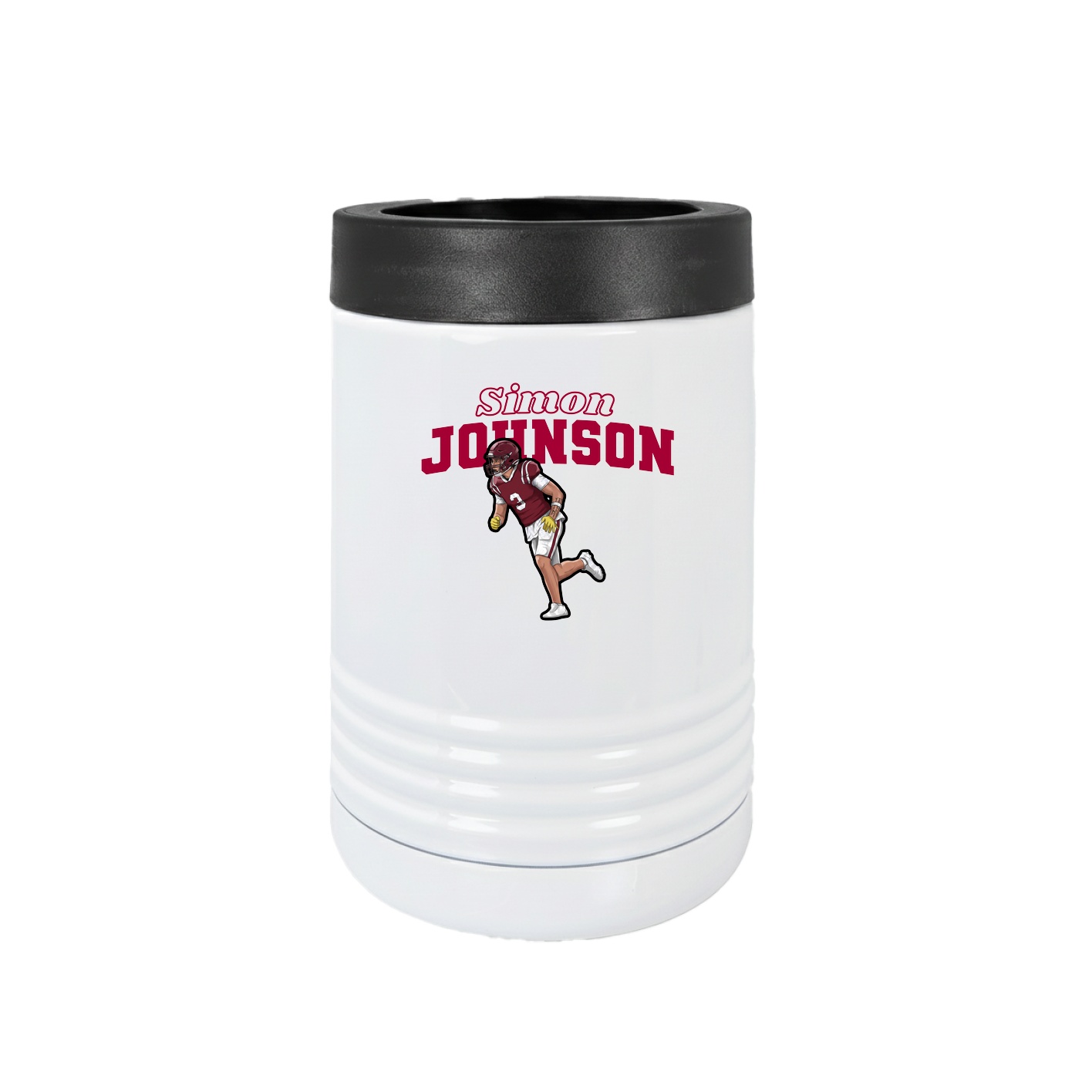 Beverage Holder — Name Arch in White