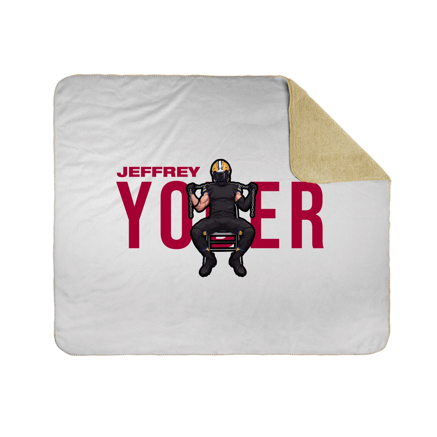 Throw Blanket — Player Name in White