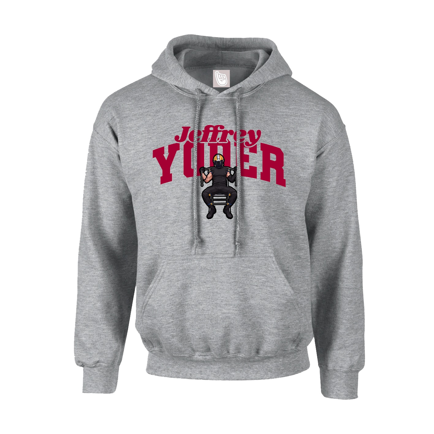 Youth Hoodie — Signature Arch in Grey