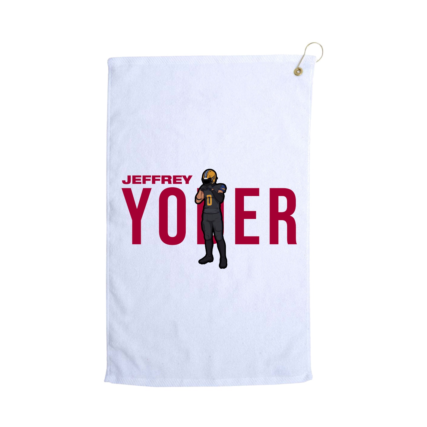 Golf Towel — Player Name in White