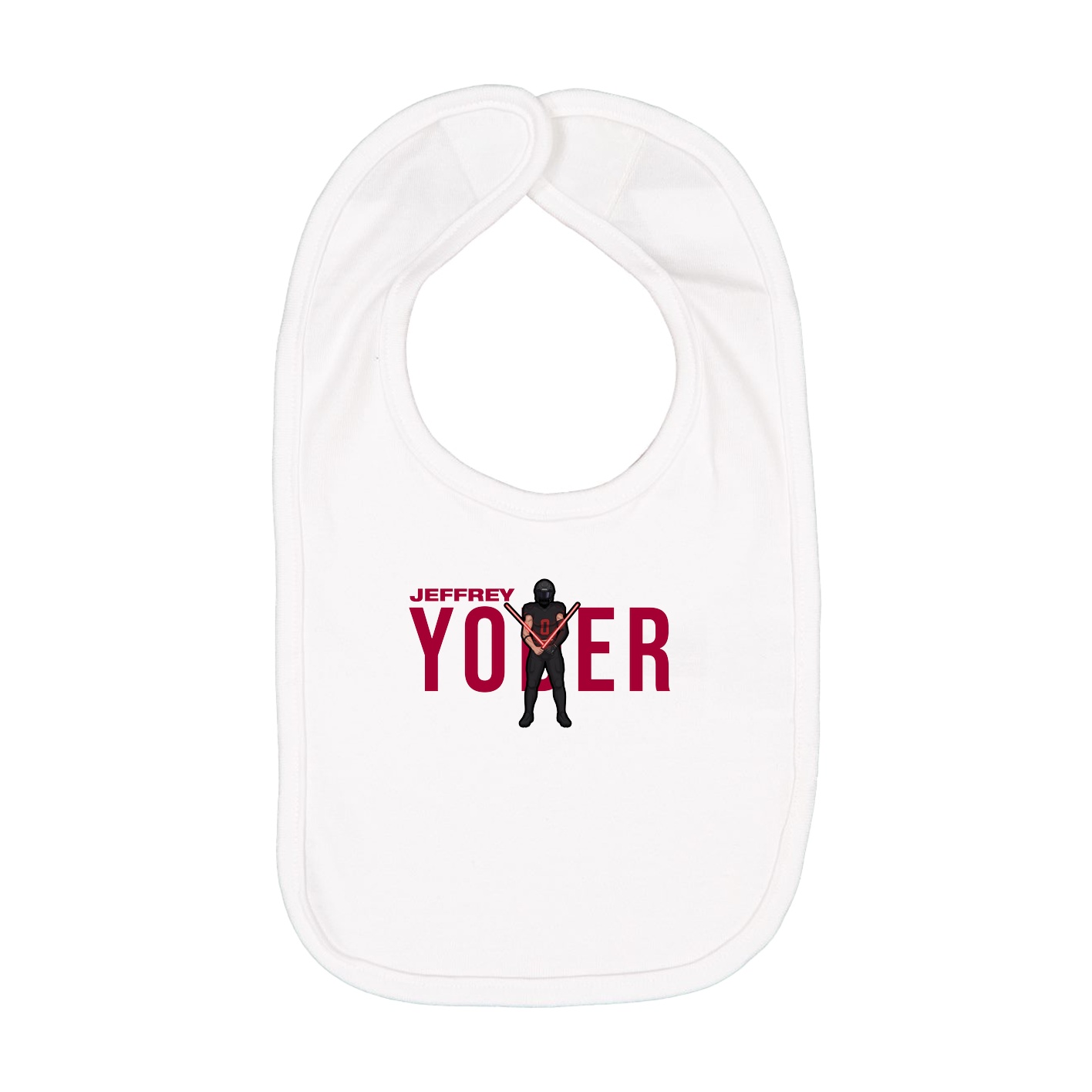 Infant Bib — Player Name in White