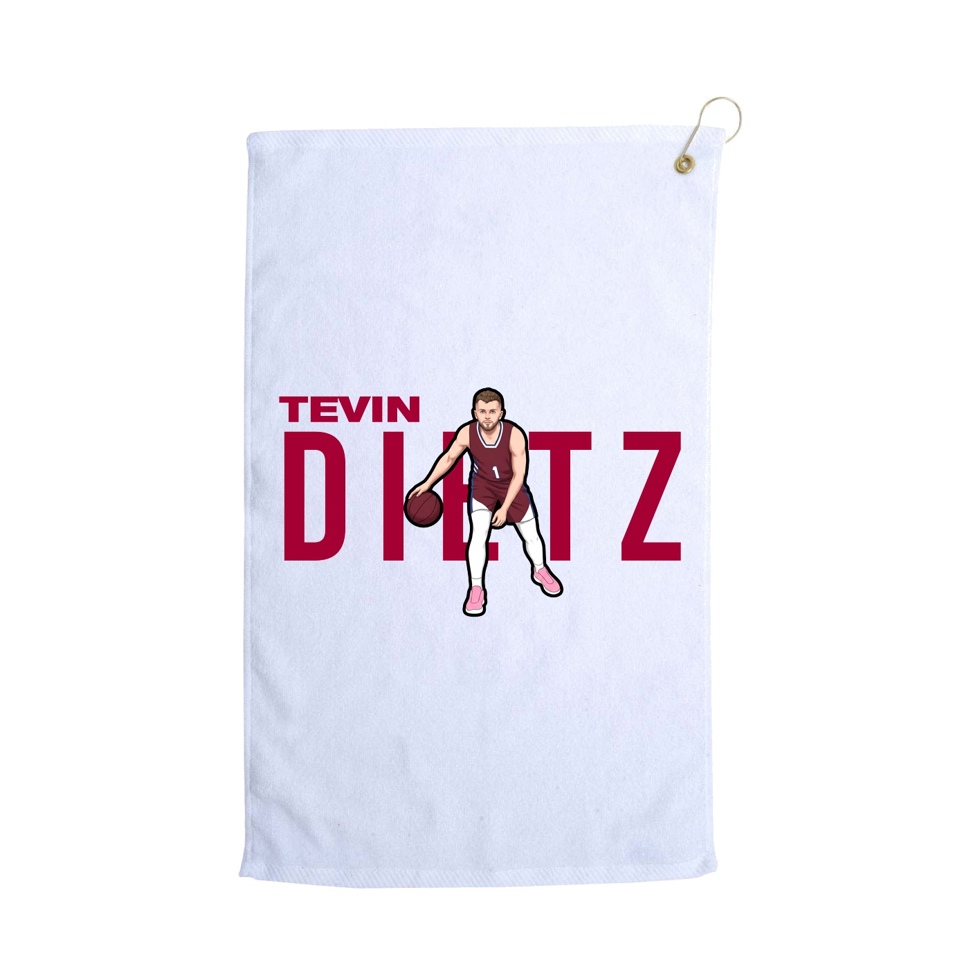 Golf Towel — Player Name in White