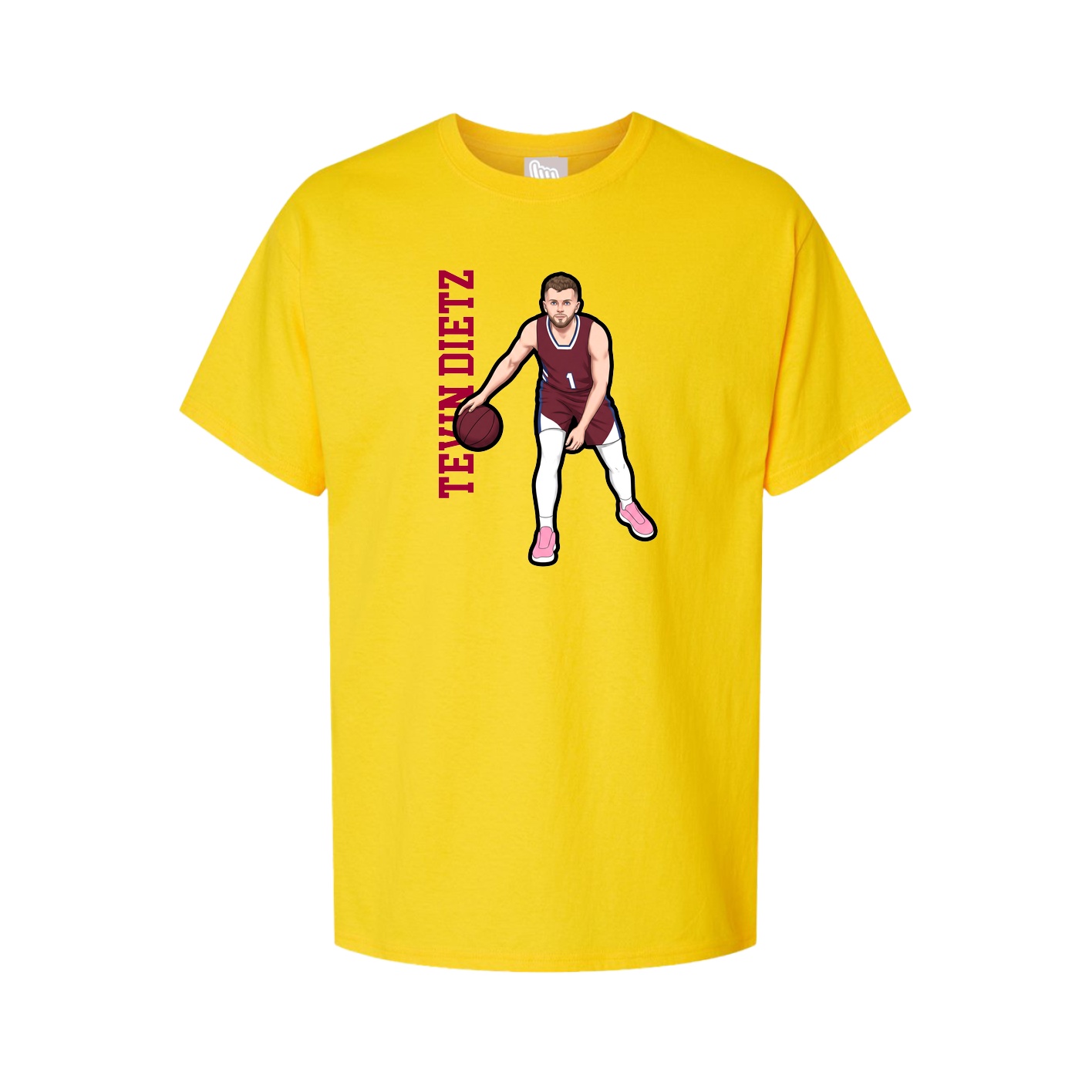 Tee — Name Vertical in Gold