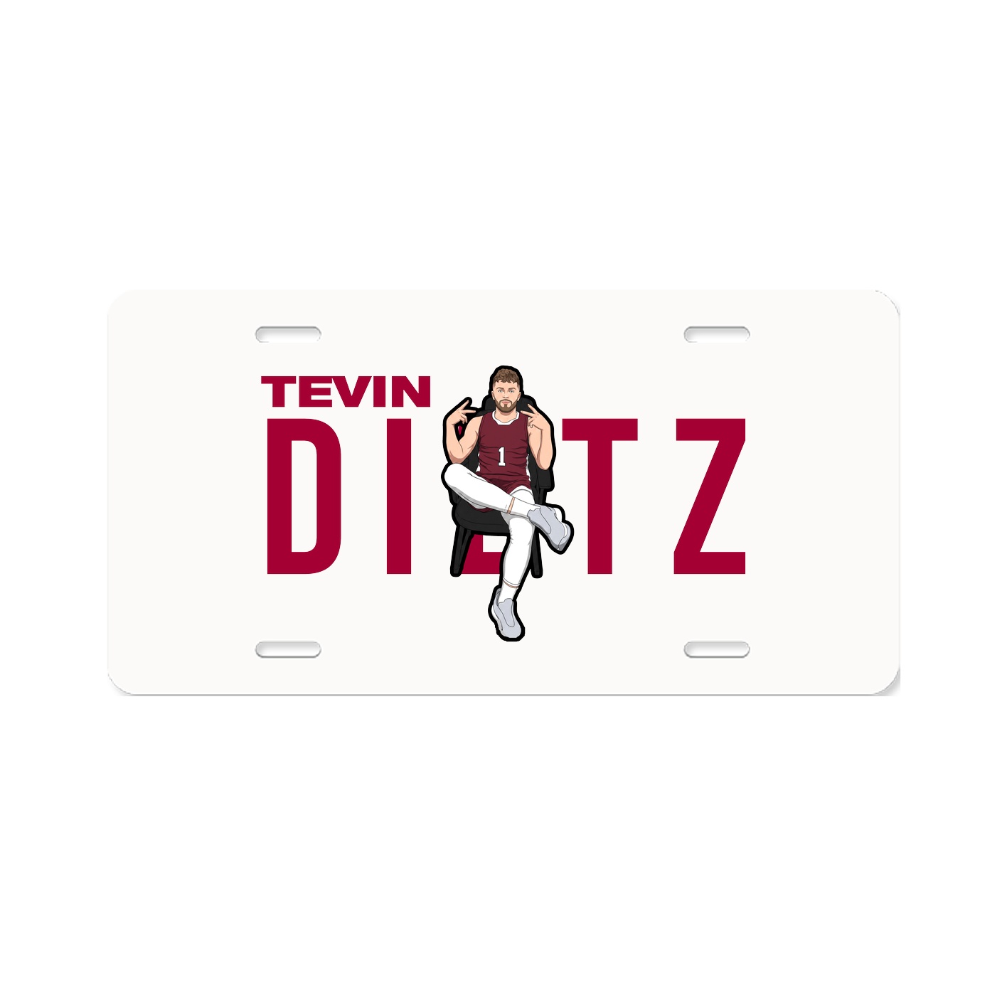 License Plate — Player Name in Classic