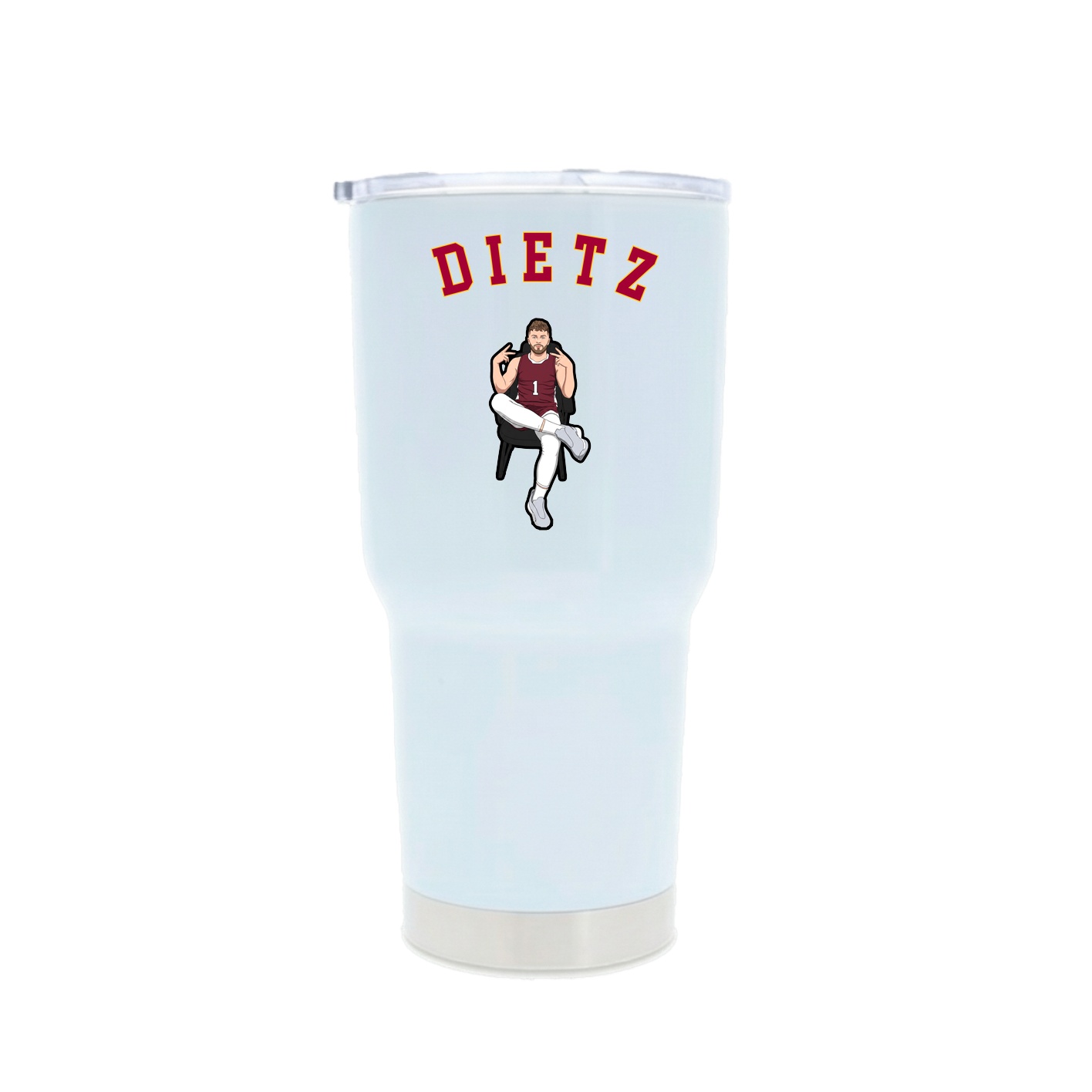 30oz Stainless Steel Tumbler — Shirsey Arch in White