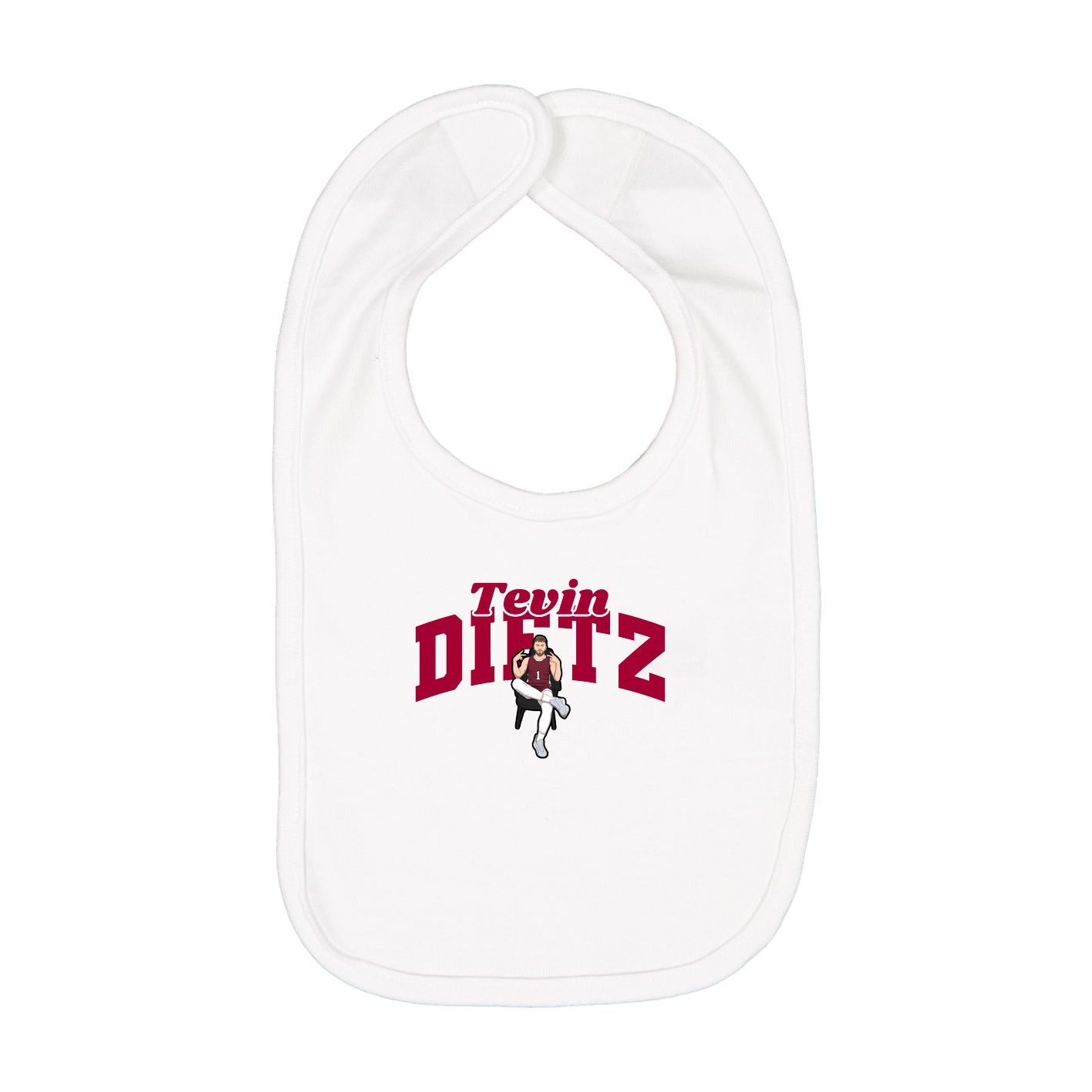 Infant Bib — Signature Arch in White