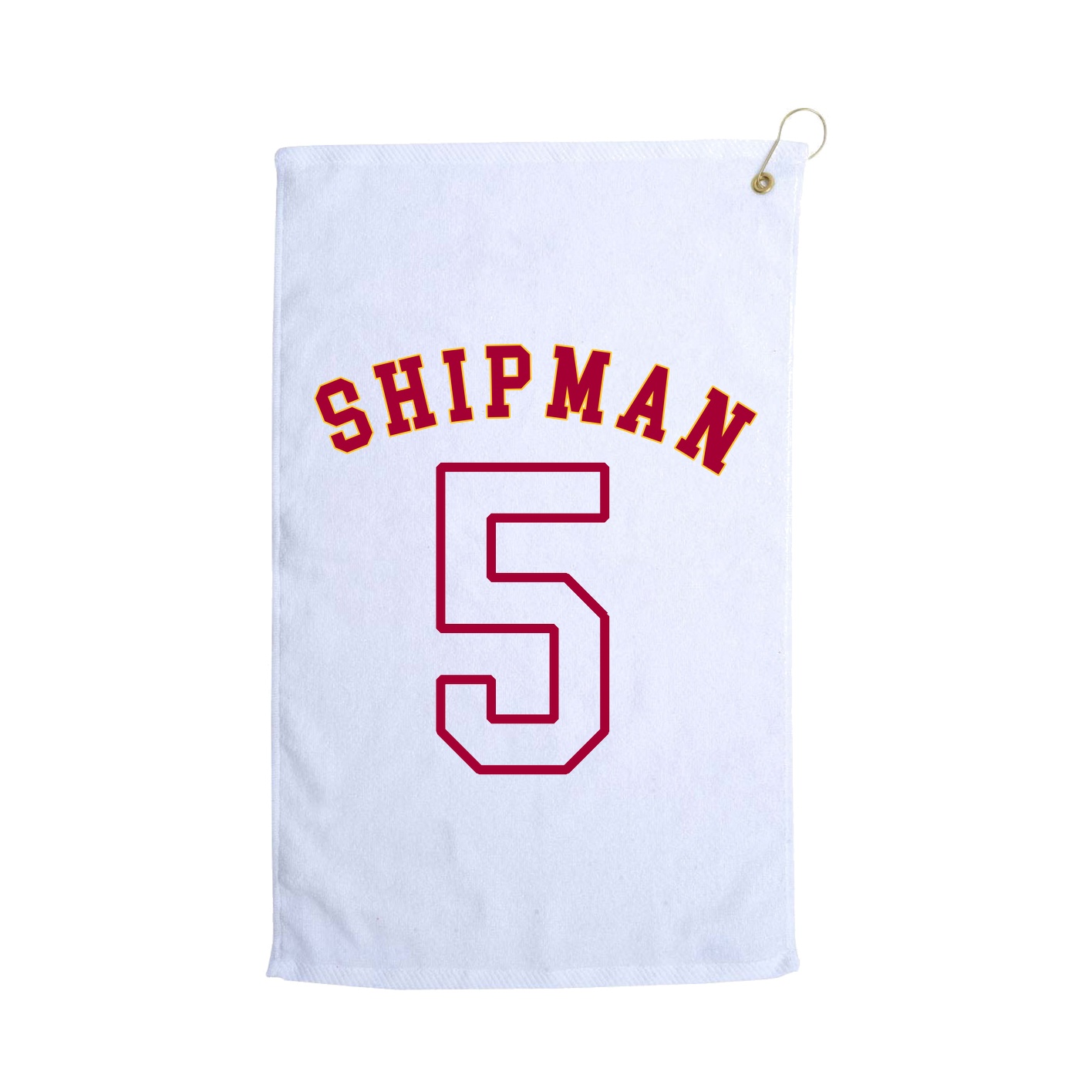 Golf Towel — Shirsey Arch in White